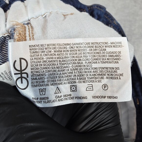 Sam Edelman Paperbag Jeans Womens 28 Blue High Rise Wide Leg Crop 100% Cotton - Picture 5 of 12